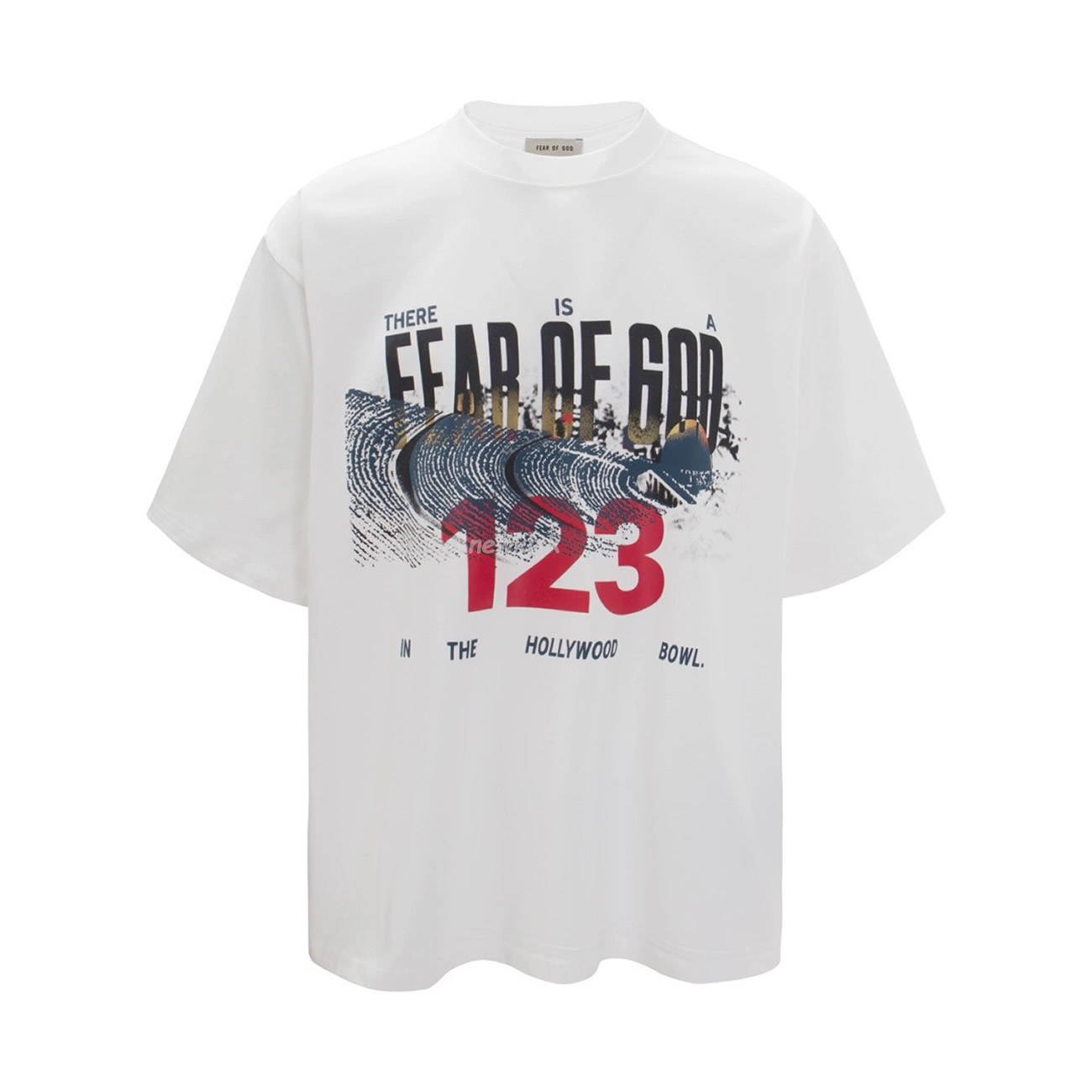 Fear Of God X Rrr 123 Co Branded Letter Printed Short Sleeve T Shirt White (1) - www.newkick.vip